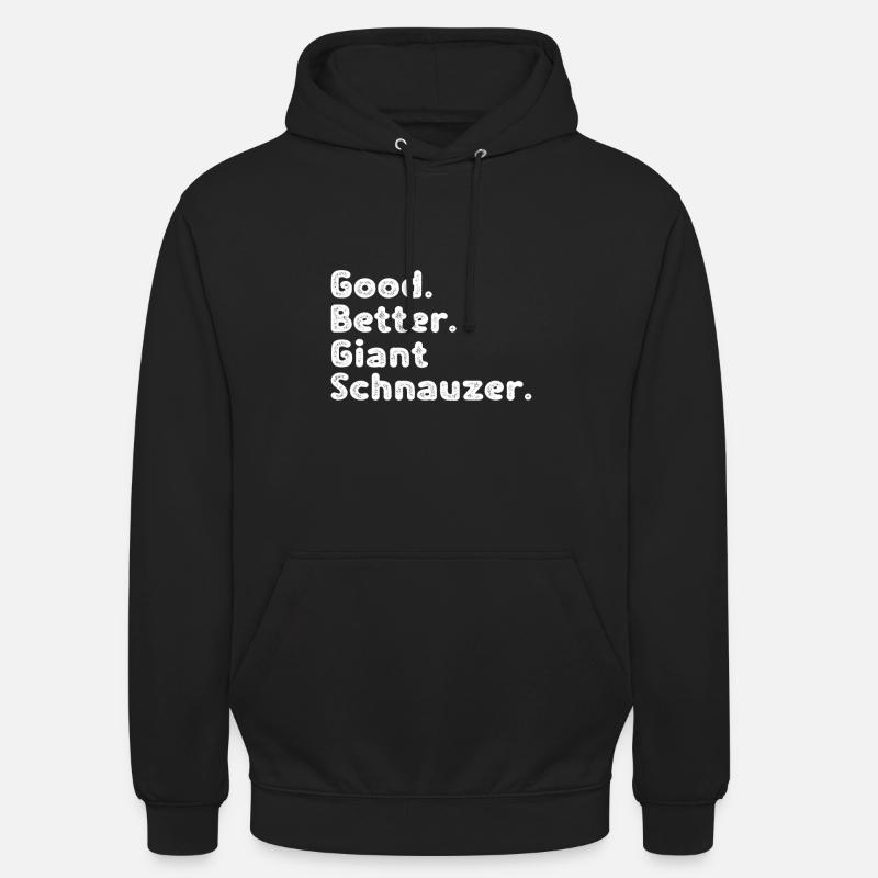 Schnauzer géant - Sweat-shirt à capuche unisexe - noir