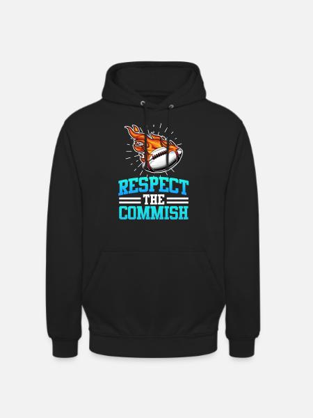 Respectez le commissaire Commish - Sweat-shirt à capuche unisexe - noir