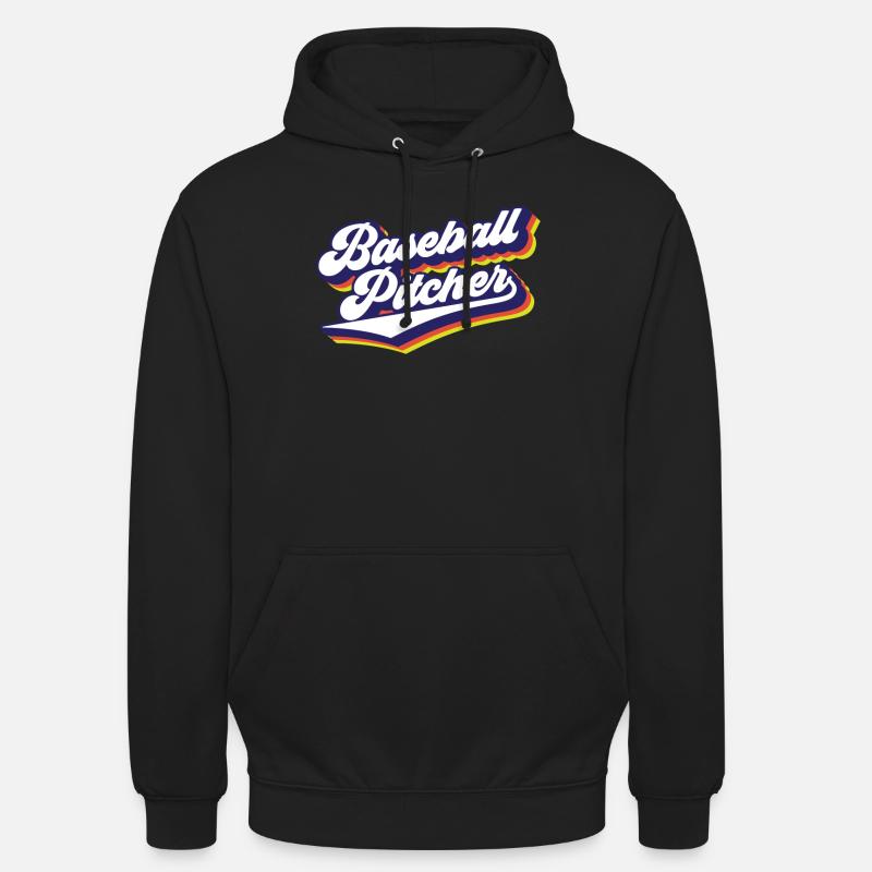 Baseball Pitcher Hobby Werfer Spieler - Unisex Hoodie - Schwarz