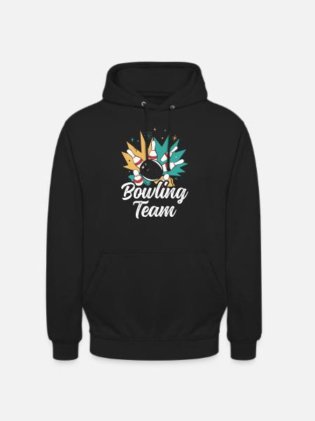 Bowling Team Hobby Bowler Mannschaft - Unisex Hoodie - black