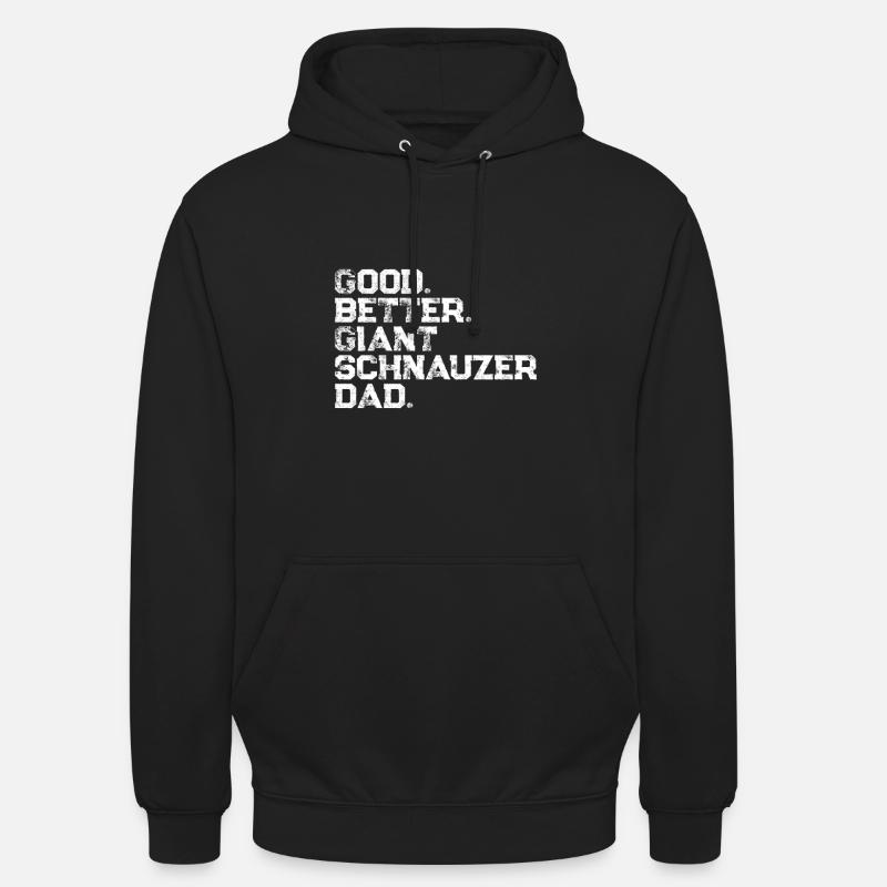Schnauzer géant - Sweat-shirt à capuche unisexe - noir