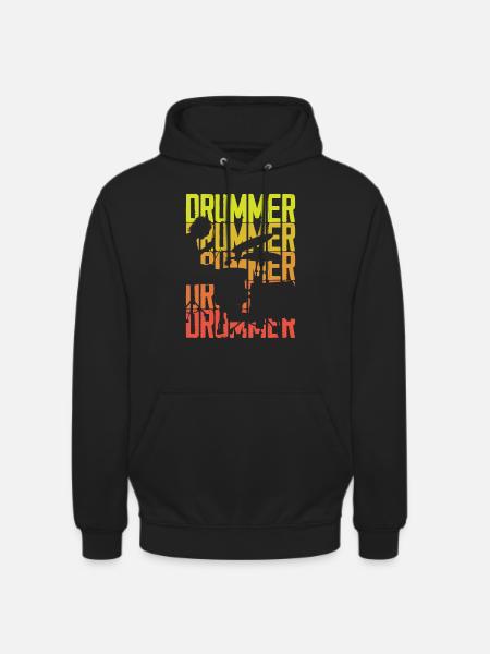 Drums Drummer Gift - Sweat-shirt à capuche unisexe - noir