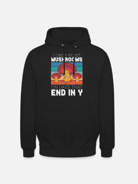 Mushroom pickers and mushroom friends - Unisex Hoodie - black