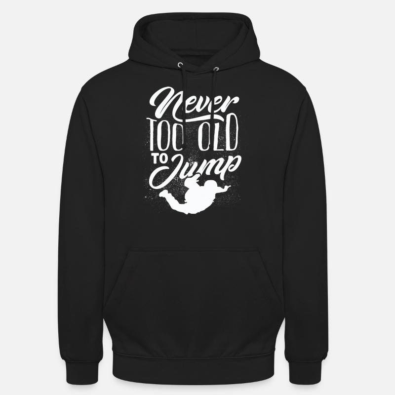 Parachutisme, Parachutisme - Sweat-shirt à capuche unisexe - noir