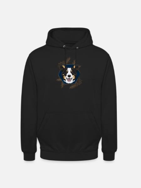 Golden Dog Border Collie - Unisex Hoodie - black