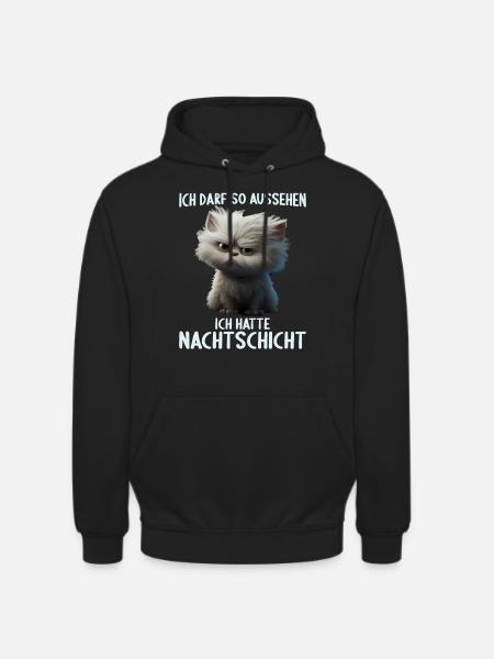 Nachtschicht Dienst Krankenschwester Pflegekraft - Unisex Hoodie - Schwarz