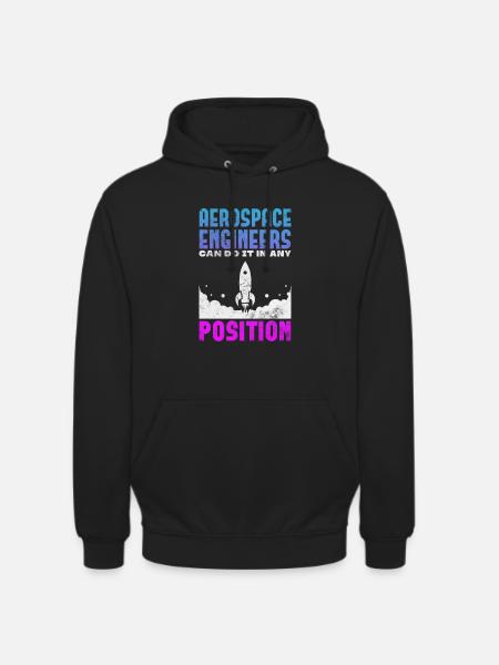 Space Engineer Aeronautical Engineer Gift - Unisex Hoodie - black