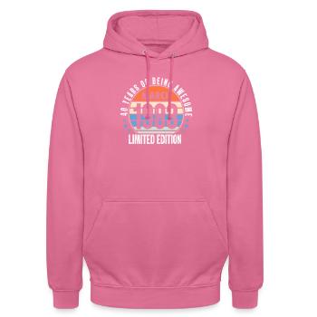März 1983 - Unisex Hoodie - Pink - Vorne - Alina (178cm) & Michal (187cm)