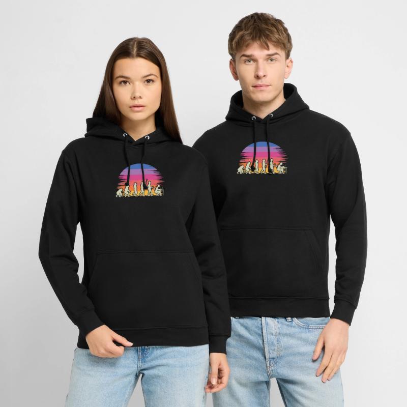 Evolution Gamer mit Laptop PC Gaming Evolution Unisex Hoodie