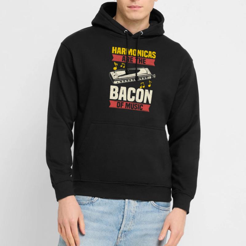 harmonica funny harmonica player Unisex Hoodie