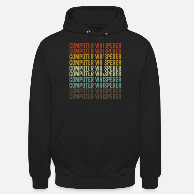 Computerflüsterer Computer Nerd IT Helpdesk - Unisex Hoodie - Schwarz