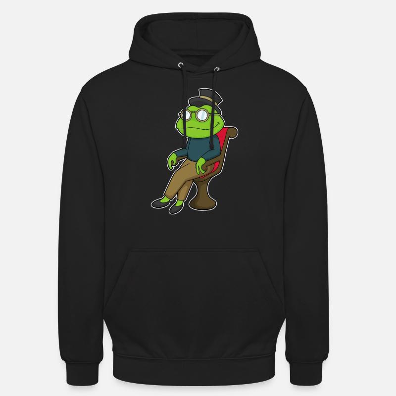Frosch Stuhl - Unisex Hoodie - Schwarz