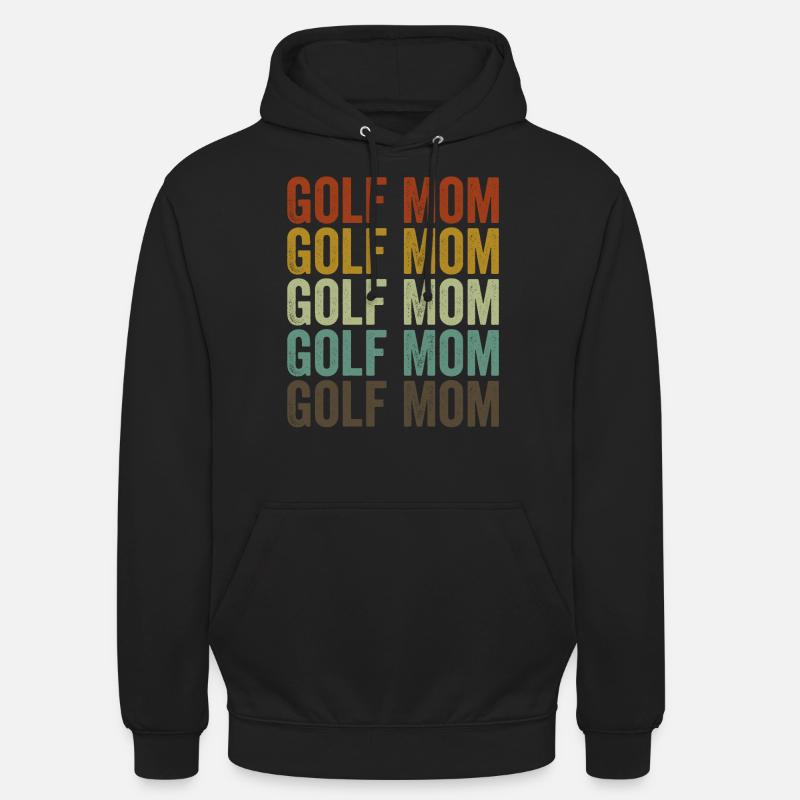 Golf Maman Golfeuse Mama - Sweat-shirt à capuche unisexe - noir