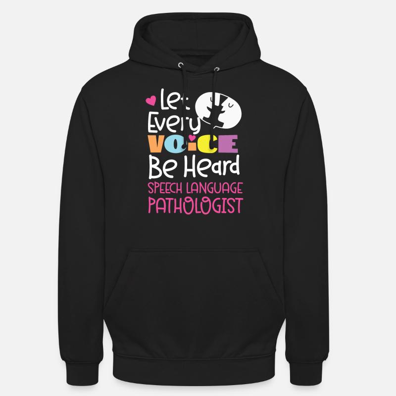 Speech Therapist Therapy Assistant - Unisex Hoodie - Schwarz