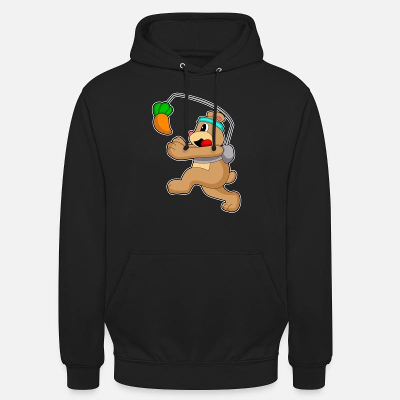 Carotte de jogging d’ours - Sweat-shirt à capuche unisexe - noir