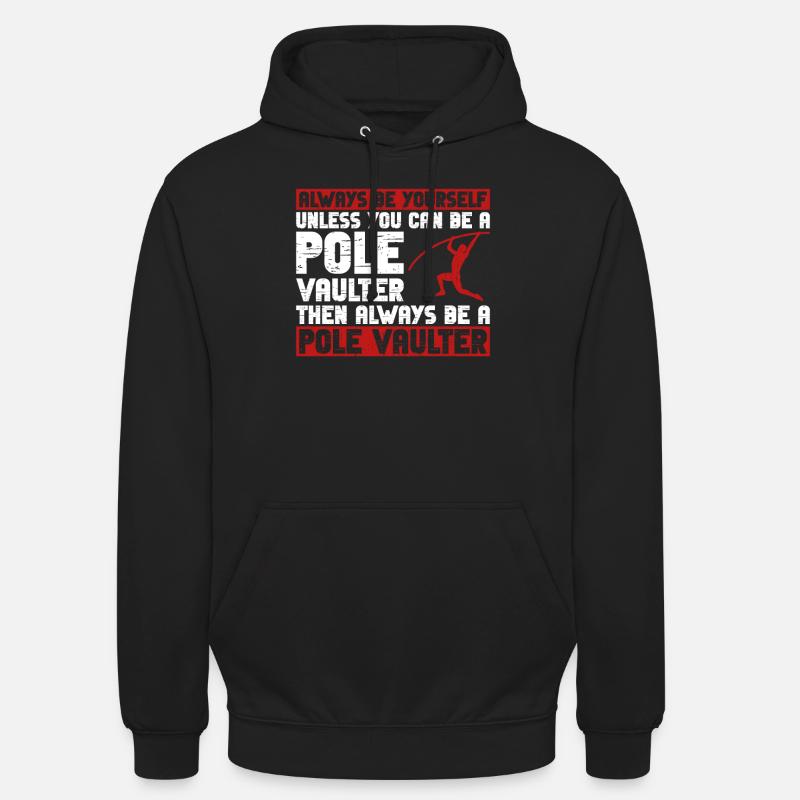 Stabspringer Und Stabhochsprung - Sweat-shirt à capuche unisexe - noir