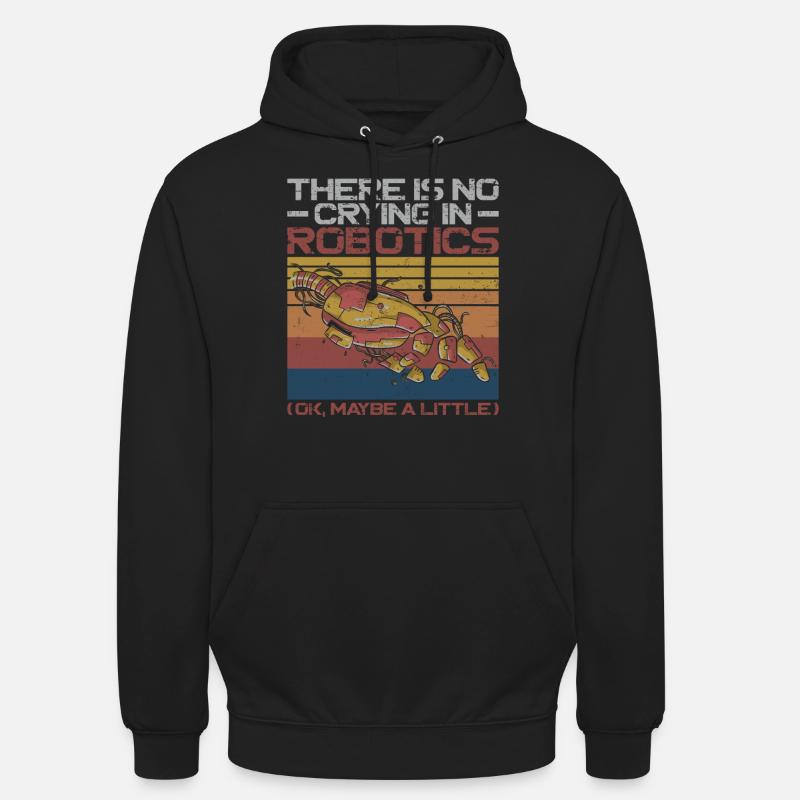 Robot Robotics Engineer Retro - Unisex Hoodie - black