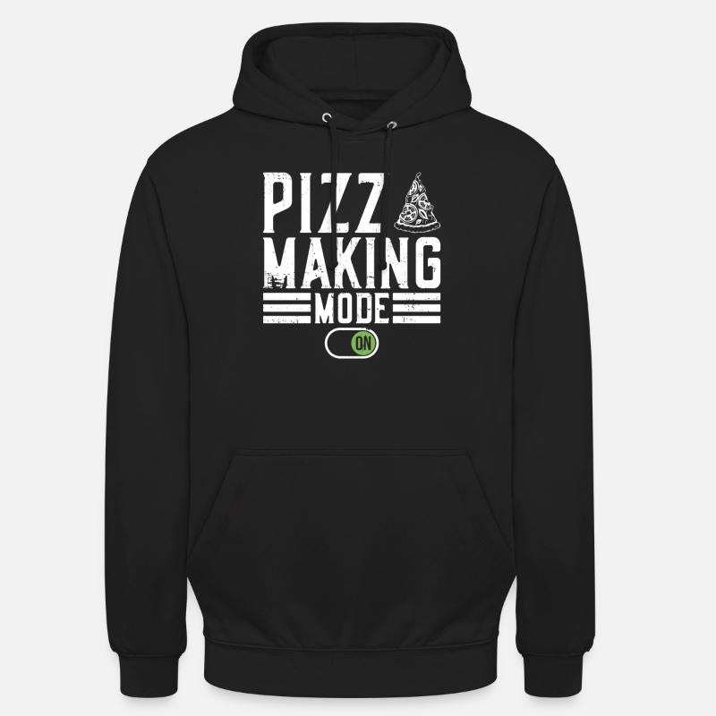 Pizza Making Mode Hobby Pizzabäcker - Unisex Hoodie - Schwarz