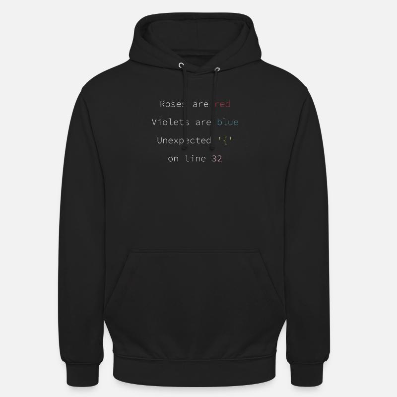 Funny Fehlercode Software Entwickler - Unisex Hoodie - Schwarz