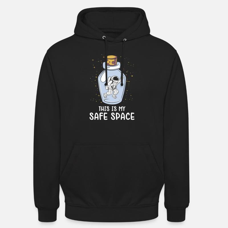 Astronaute spatial Astronomie mystique étoilée - Sweat-shirt à capuche unisexe - noir