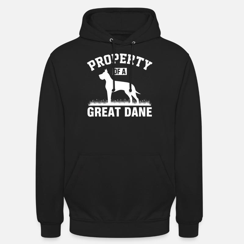Grands Danois, Grands Danois - Sweat-shirt à capuche unisexe - noir