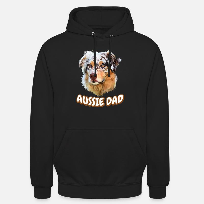 Aussie Far Australian Shepherd Dog - Hættetrøje unisex - sort