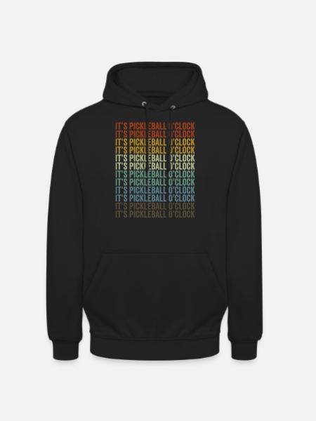 It's Pickleball O'clock Pickleball - Unisex Hoodie - black