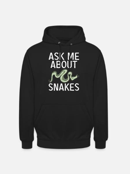 Snake Gift Snake Lover - Unisex Hoodie - black