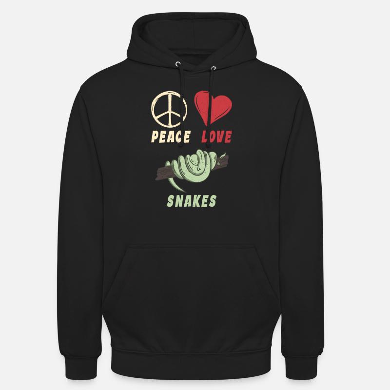 Snake Gift Snake Lover - Unisex Hoodie - black