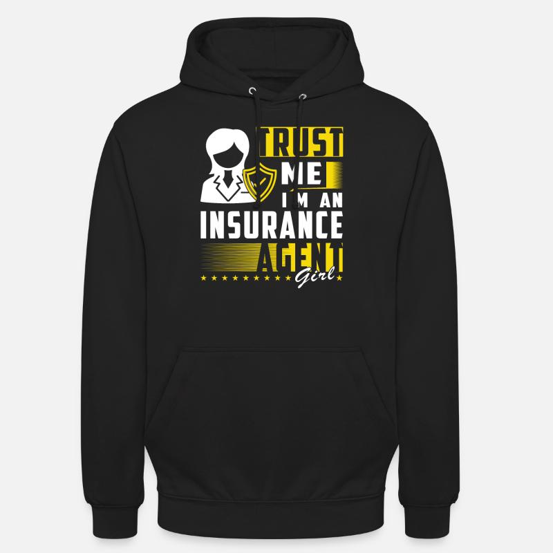 Drôle d’agent d’assurance - Sweat-shirt à capuche unisexe - noir