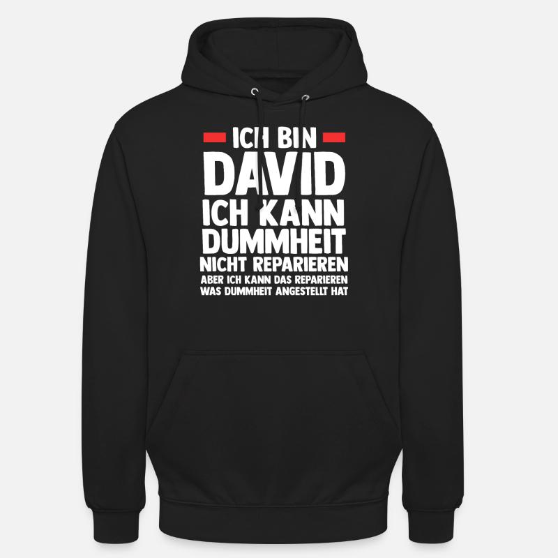 David - Unisex Hoodie - Schwarz