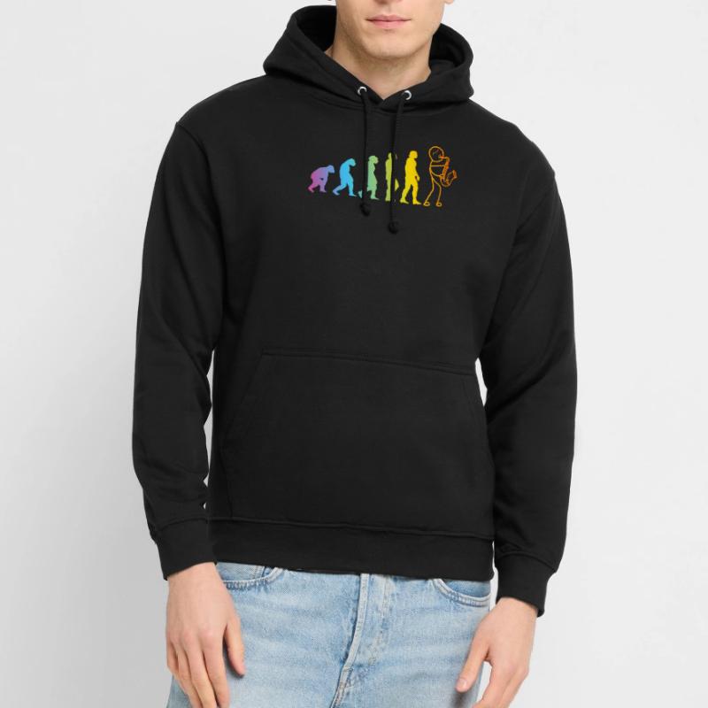 Saxophone Player Evolution Saxophone Saxophonist E Unisex Hoodie