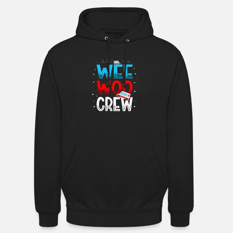 Wee Woo Crew Ambulancier Technicien Paramedic Emt - Sweat-shirt à capuche unisexe - noir