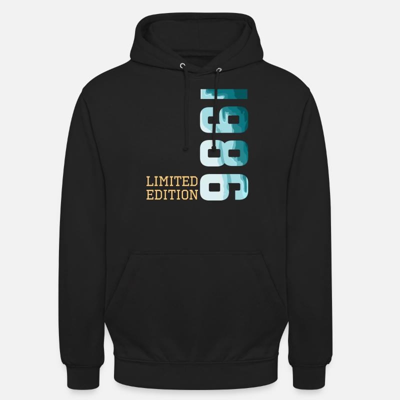 1986 Édition limitée - Sweat-shirt à capuche unisexe - noir