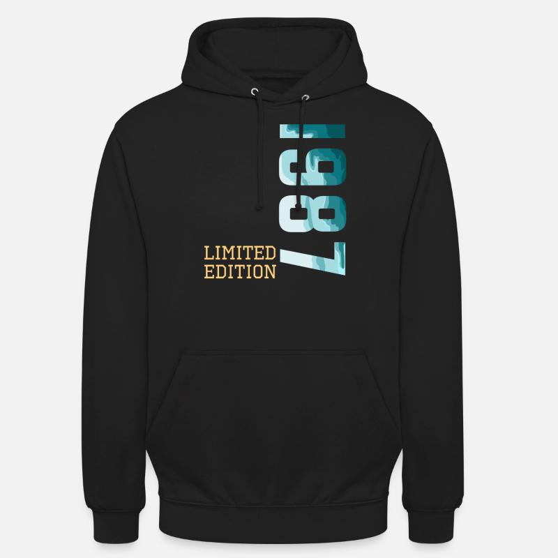 1987 Édition limitée - Sweat-shirt à capuche unisexe - noir