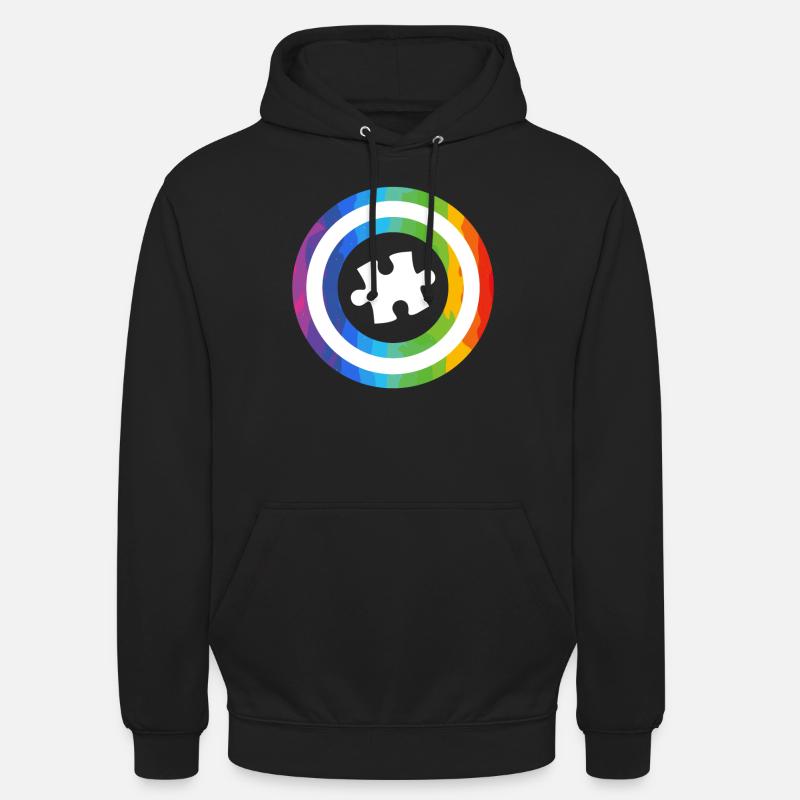 Autisme Diversité Conscience autistique - Sweat-shirt à capuche unisexe - noir