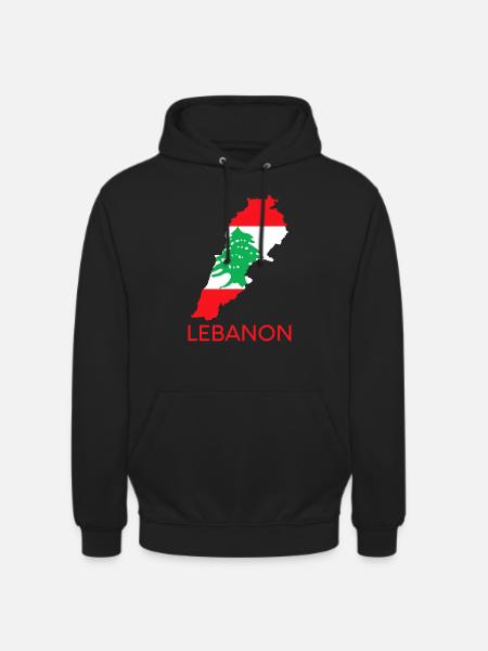 Libanon Flag Cedar Tree Beirut Libanesiske arabiske Ara - Hættetrøje unisex - sort