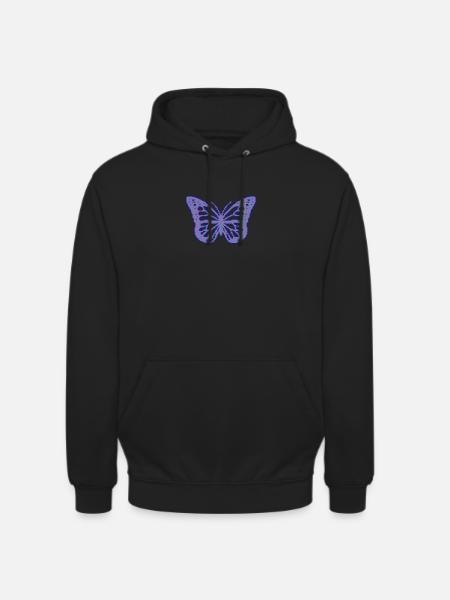 Cassette Futurism Butterfly Retro Futurism - Unisex Hoodie - black