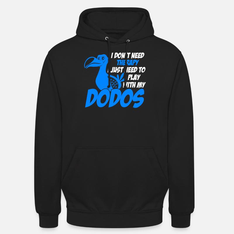 Dodo Dodos - Sweat-shirt à capuche unisexe - noir