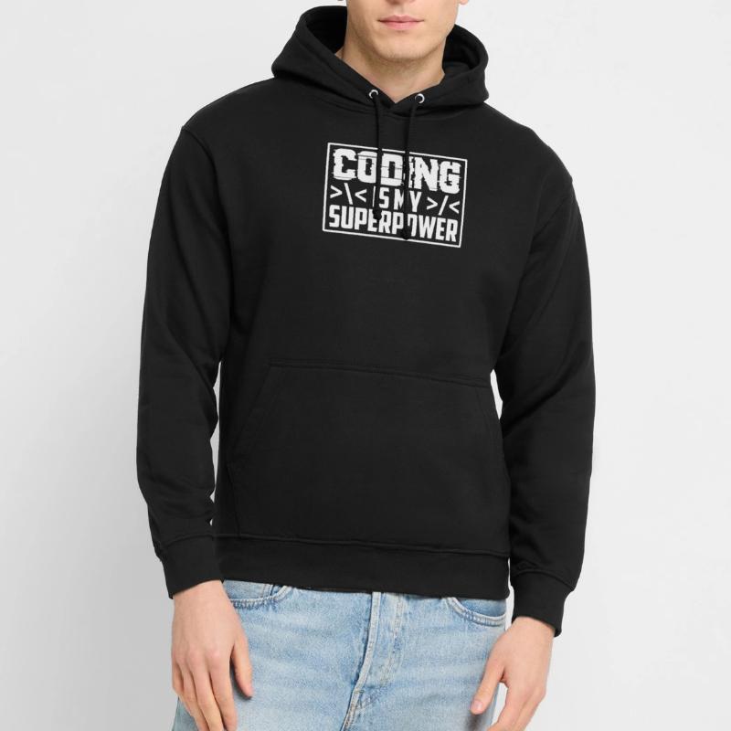 Coding Ist Meine Superkraft Programmierer Coder Unisex Hoodie