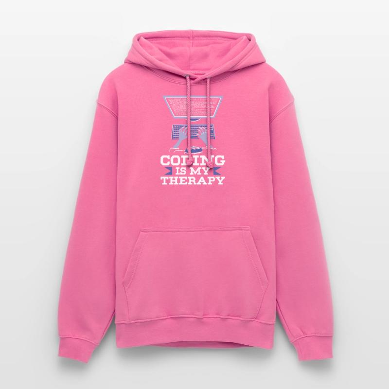 Programming is my therapy Code Coder Coding Unisex Hoodie