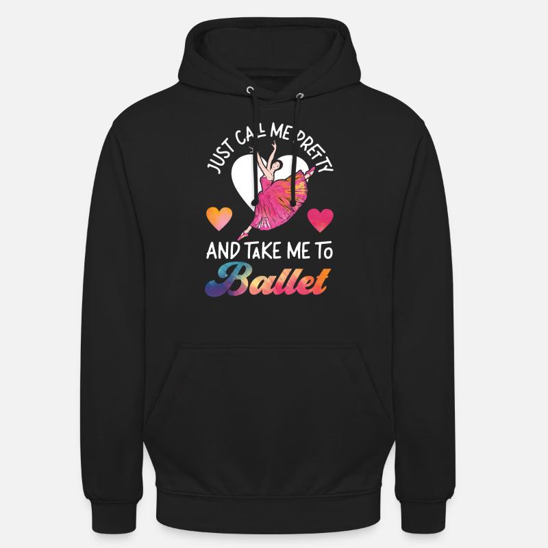Ballet Danseuse Danse Ballerine - Sweat-shirt à capuche unisexe - noir