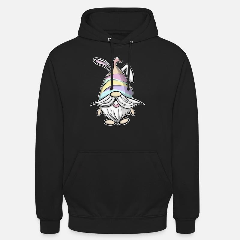 Gnomes de Pâques Gnomes - Sweat-shirt à capuche unisexe - noir