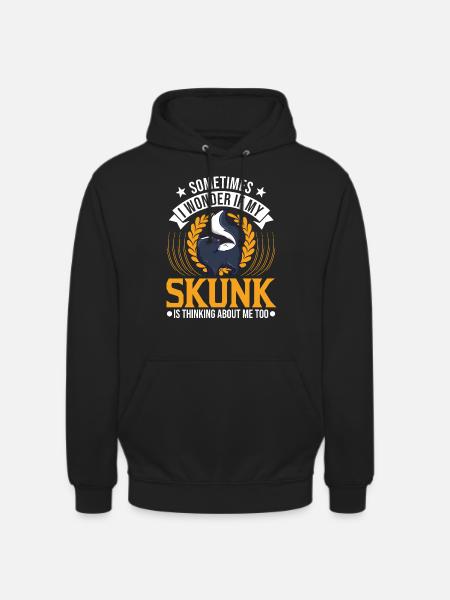 Cadeau Skunk - Sweat-shirt à capuche unisexe - noir
