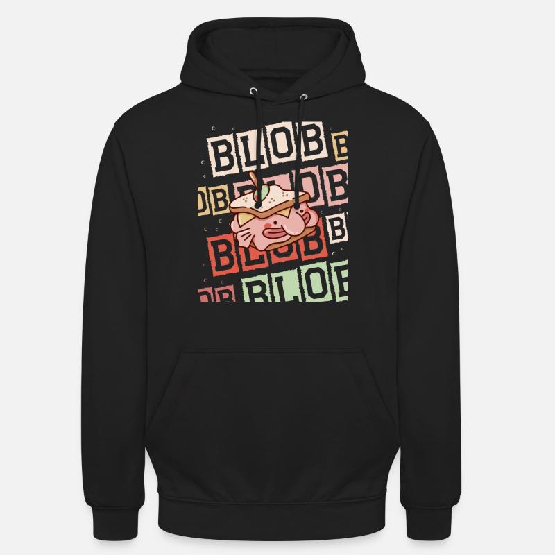 Blobfish-lover-sea-fish-rustré-laid- - Sweat-shirt à capuche unisexe - noir
