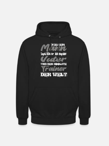 Vater Und Trainer - Unisex Hoodie - Schwarz