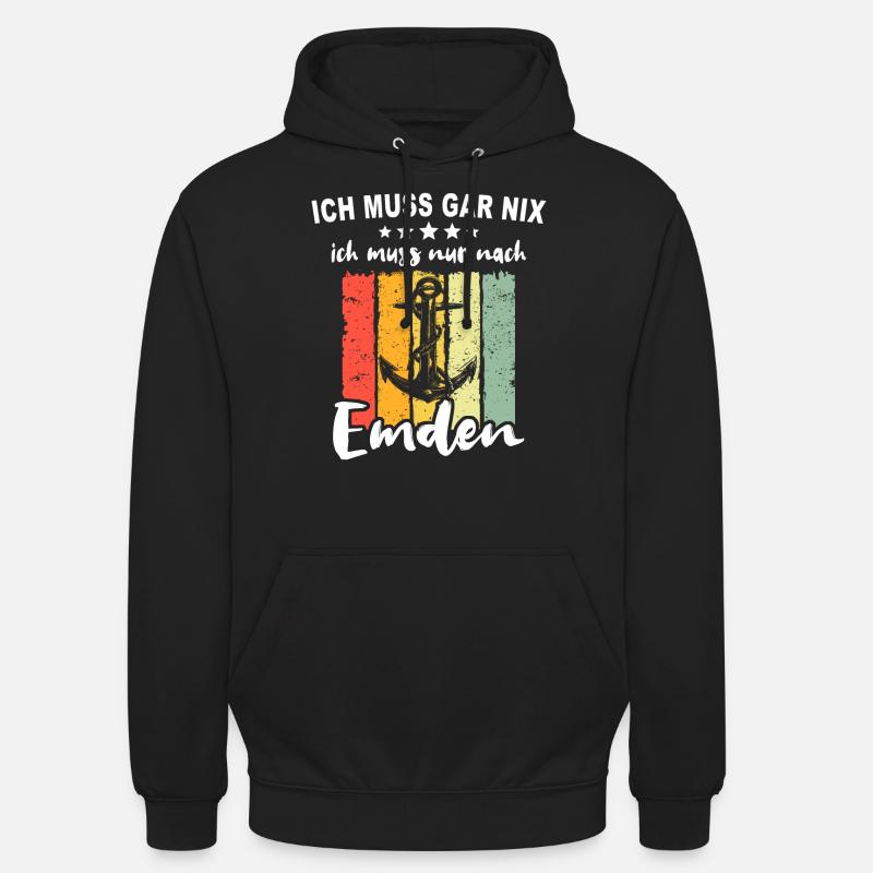 Emden Sprüche Emdener Spruch - Unisex Hoodie - Schwarz