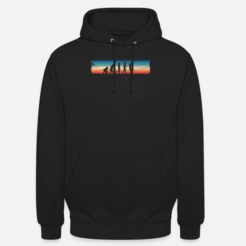 Retro Breakdancing Evolution - Lustiger - Unisex Hoodie - Schwarz