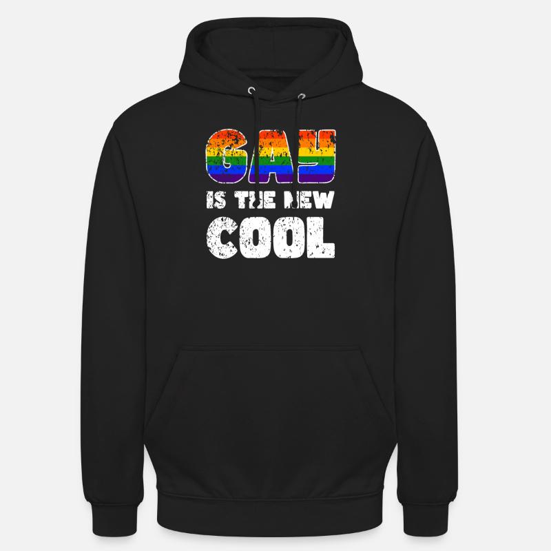 Fierté LGBTQ. Déclaration - Sweat-shirt à capuche unisexe - noir
