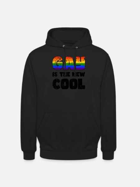 Fierté LGBTQ. Déclaration - Sweat-shirt à capuche unisexe - noir